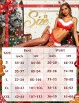 RSLOVE Women's Red Santa Lace Lingerie Set