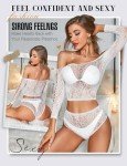 RSLOVE Women's Sexy Fishnet Babydoll Lingerie Set