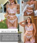 Avidlove Women's Light Pink Lingerie Set