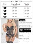 Lace Garter Lingerie Set with Stockings - Black