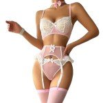 Lace Corset and Panty Set for Women