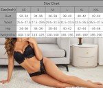 Avidlove Black Lace Underwire Bra and Panty Set