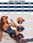 Avidlove Women's Lace Teddy Bodysuit with Garter