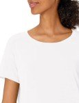 Amazon Essentials Women's Studio Relaxed-Fit Lightweight Crewneck T-Shirt, -white, Medium