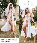 Avidlove Women's Sheer Lace Long Dress Robe