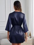 Avidlove Women’s Short Satin Kimono Robe