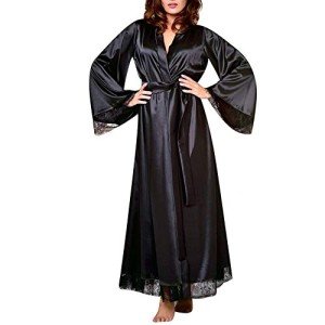 Women’s Silk Kimono Robe and Babydoll Nightdress
