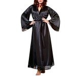 Women’s Silk Kimono Robe and Babydoll Nightdress
