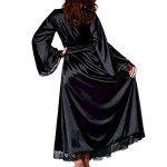 Women’s Silk Kimono Robe and Babydoll Nightdress