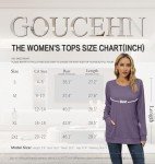 GOUCEHN Womens Long Sleeve Shirts Fall Winter Casual Fashion Blouse Tunic Tops for Leggings with Pockets(Green, Medium)