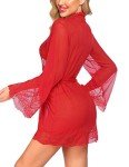 Avidlove Women's Lace Kimono & Lingerie Set