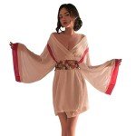 Temptshow Women's Sexy Japanese Kimono Nightgown