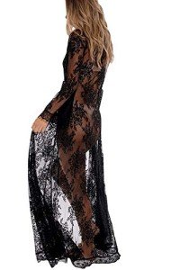 Women's Lace Cover-Up Kimono Beach Blouse