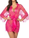 Avidlove Women's Lace Kimono Lingerie Nightgown