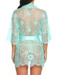 Women's Lace Kimono Babydoll Lingerie Set