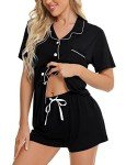 Comfy Black Two-Piece Women's Pajama Set