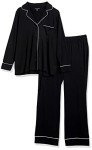 Cozy Women's Cotton Modal Pajama Set, Black