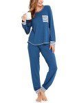 Cozy Blue Modal Pajama Set for Women