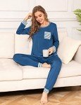 Cozy Blue Modal Pajama Set for Women