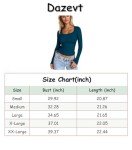 Dazevt Womens Long Sleeve Scoop Neck Tops Slim Fitted Basic Shirts Thermal Shirts Basic Tight Undershirts(Small, Black)