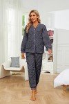 Cozy Fuzzy Pajama Set for Women - Dark Grey