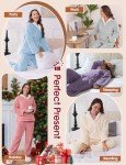 Cozy Purple Fleece Pajama Set for Women