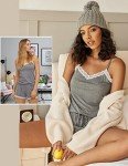 Avidlove Women's Lace Trim Cami Pajama Set
