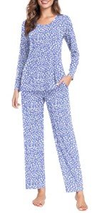 Cozy Women's Fall Pajama Set with Pockets