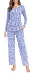 Cozy Women's Fall Pajama Set with Pockets