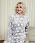 Cozy Hooded Fleece Pajama Set for Women