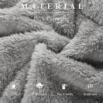 Cozy Grey Fleece Pajama Set for Women