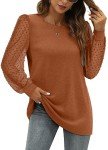 WIHOLL Women's Long Sleeve Autumn Tunic Top