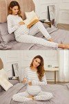 Ekouaer Women's Soft Nursing Pajama Set - Gray