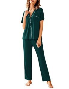 Avidlove Women's Soft Pajamas Set in Dark Green
