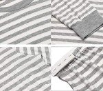 Ekouaer Women's Soft Nursing Pajama Set - Gray