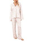 Floral Strawberry Pajama Lounge Set for Women
