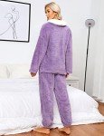 Oleda Women's Cozy Fleece Pajama Set - Purple
