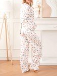 Floral Strawberry Pajama Lounge Set for Women