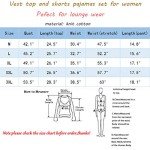 Coffee Cup Print Women's Sleeveless Pajama Set