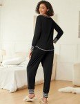 Ekouaer Soft Long Sleeve Pajama Sets - 2 Pack