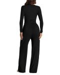 IYOWEL Women's Black 2-Piece Lounge Set