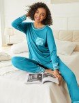 Ekouaer Soft Long Sleeve Pajama Sets - 2 Pack