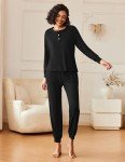 Ekouaer Women's Soft Long Sleeve Pajama Set