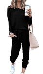 Cozy Women's Long Sleeve Pajama Set - Black