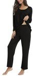 Women's Fall 2 Piece Pajama Set with Pockets