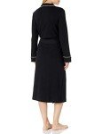 Lightweight Black Waffle Full-Length Women's Robe