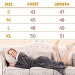 SeaKanana Women's Lightweight Hooded Grey Bathrobe