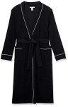 Lightweight Black Waffle Full-Length Women's Robe