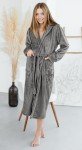 Soft Plush Fleece Bathrobe with Shawl Collar