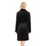 Cozy Plush Fleece Shawl Collar Robe for Women